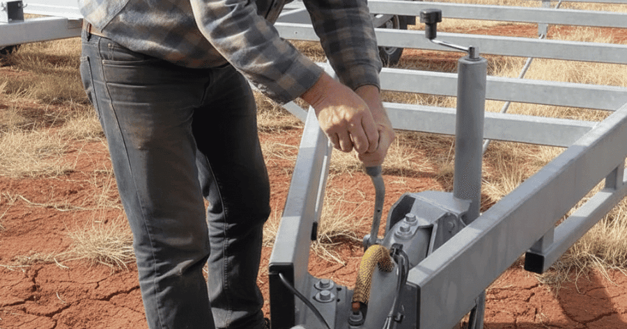 Applying the Handbrake on a Trailer so it doesn’t Roll Away.
